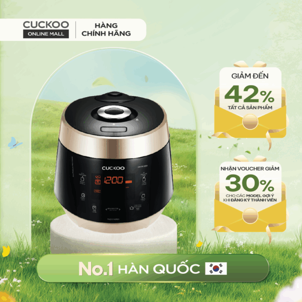 Nồi Cơm Điện Tử Áp Suất 1.8L - CRP-PK1000S/BKCGVNCV