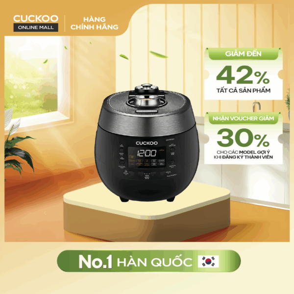 Nồi Cơm Điện Tử Áp Suất Kép 1.8L - CRP-RT1008F/BKTSVNCV