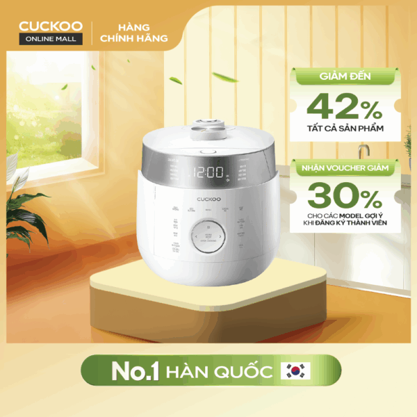 Nồi Cơm Điện Tử Áp Suất Kép Cao Tần 1.08L - CRP-LHTR0610FW